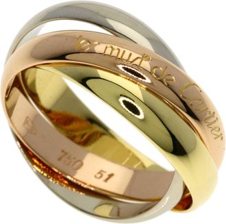 Cartier Trinity Yellow Gold (18K) Pink Gold (18K) White Gold (18K) Band Ring (Pre-Owned)
