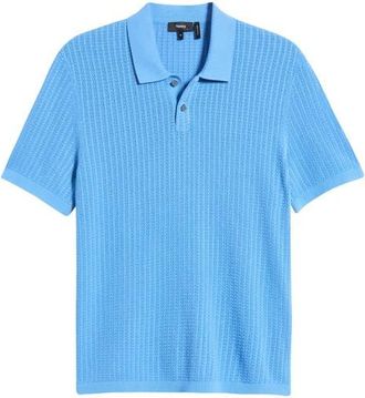 Theory Tactile Cotton Polo in Crisp Blue - 2Qk at Nordstrom, Size Xx-Large