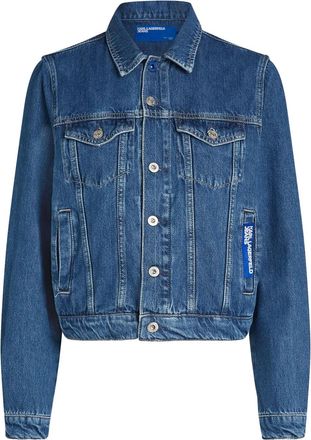 Karl Lagerfeld Denim regular-fit jack - Blauw