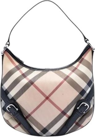 Burberry Pre-owned Shoulder Bags, female, Multicolor, Size: ONE SIZE Pre-owned Larkin Hobo Bag