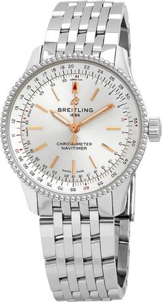 Breitling Navitimer 35 Automatic Silver Dial Watch A17395F41G1A1