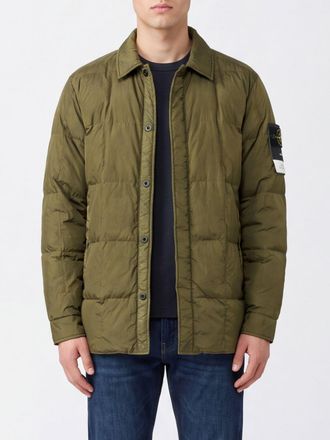 Stone Island Padded Down Jacket in Recycled Nylon with Iconic Compass Logo