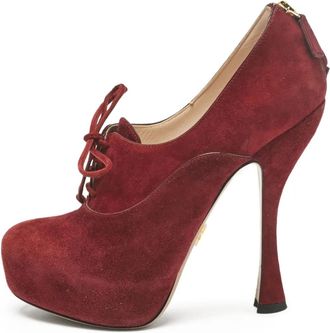 Prada Pumps met plateauzool - Rood