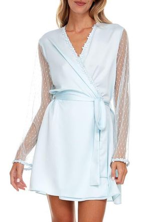 Flora Nikrooz Showstopper Robe in Ice Blue at Nordstrom, Size X-Small
