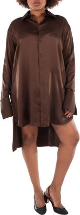 Loewe Button-Up Silk Shirt Dress, Brand Size 36