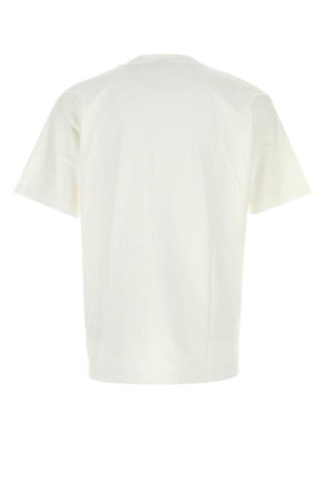 New Balance Mens White Cotton T-Shirt Exterior