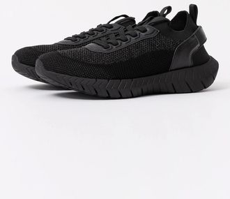 HUGO BOSS Mens BOSS Orange Motion Sock Trainers With Knitted Uppers - Black 005 - Size: 11