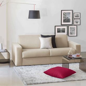 Dmora Talamo Italia - Sofa Cama Alicia, Sof&aacute; De 3 Plazas, 100% Made In Italy, Sof&aacute; De Sal&oacute;n Con Apertura Giratoria, En Tela Acolchada, Con Reposabrazos Delg
