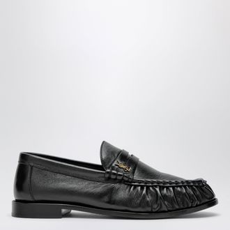Saint Laurent Le Loafer soft patent leather loafers in black