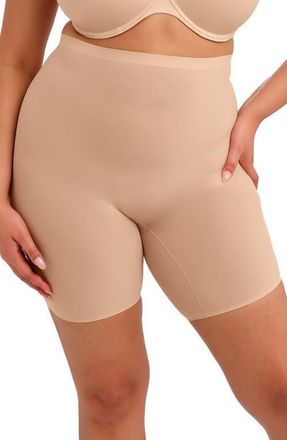 Fantasie Smoothease Invisible Curve Biker Shorts in Natural Beige at Nordstrom, Size 2Xl
