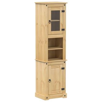 vidaXL Armario De Ba&ntilde;o &laquo;corona&raquo; Madera Maciza De Pino 50x40x185 Cm Vidaxl