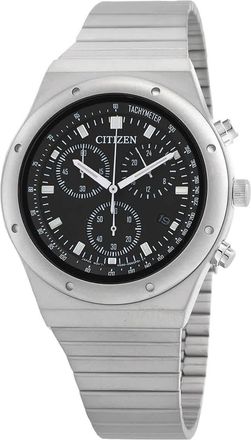 Citizen Chronograph Quartz Black Dial Mens Watch AT2540-57E