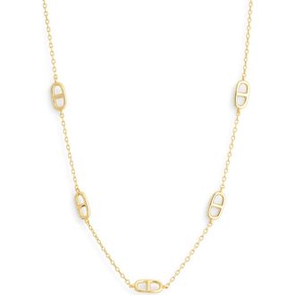 Nordstrom Rack Mariner Link Station Chain Necklace in Gold at Nordstrom Rack
