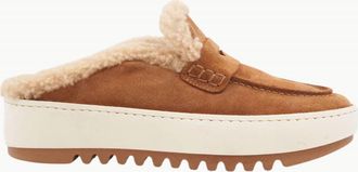 Aquatalia Womens Amata Mule Shoes In Camel