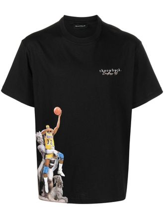 Throwback. graphic-print T-shirt - Black