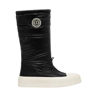 Twinset Schoenen, Dames, Zwart, 37 EU, Leer, Winterlaarzen