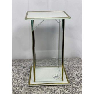 OEM Vidrio Angulado, Todo Vidrio, Oro Blanco, Grande / 1 Pieza