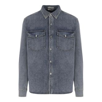 J.W.Anderson Denim Shirts, male, Blue, M, Oversized Denim Shirt