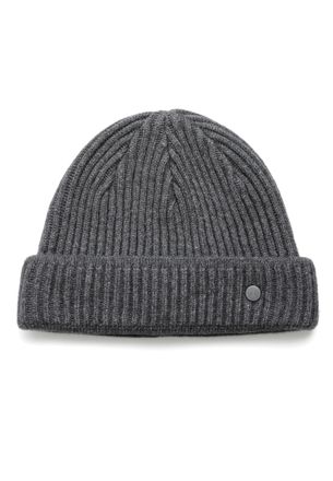 Pearlwood Strickm&uuml;tze PEARLWOOD MIKA, Herren, carbon, Rippstrick, Materialmix, unifarben, M&uuml;tzen Strickm&uuml;tze, Rippstrick, sportive Passform, Temperaturreguliere