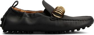 Tod's Platte Loafers - Dames - Loafers - Zwart - 40 EU - Leer - Schoenen