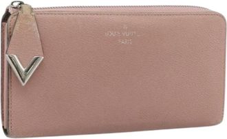 Louis Vuitton Pre-owned Vintage Lange Portemonnee - Dames - Vintage Accessoires - Roze - ONE Size - Leer - Vintage
