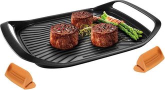 Tescoma Bistecchiera Antianderente In Acciaio Inox 42x28cm