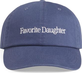 Favorite Daughter Classic Logo Cotton Twill Baseball Cap in Navy at Nordstrom