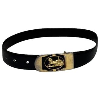 Celine Pre-owned Vintage Leather Belt - female - Celine Vintage - Vintage Belts - Black - ONE SIZE - Pre-owned