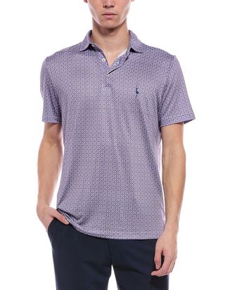 Tailorbyrd Tailorbyrd Diamond Geo Performance Polo Shirt
