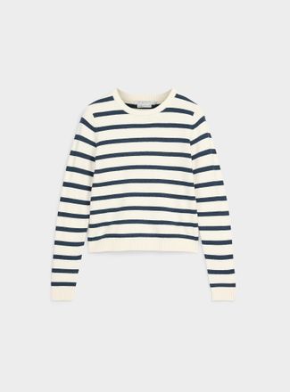 Contemporaine Womens Soft two-tone stripe sweater