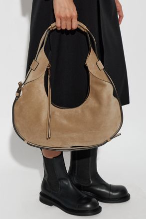 Moschino Suede Bag, Womens, Beige
