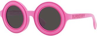 Burberry Ronde Zonnebril - Dames - Zonnebrillen - Roze - 40 MM - Accessoires