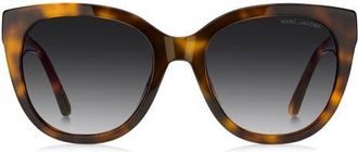 Marc Jacobs 54mm Cateye Sunglasses in Havana/Dark Grey Sf at Nordstrom