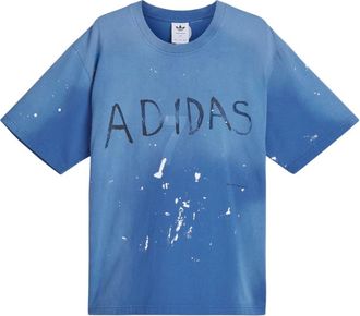 adidas Sftm 007 Short-Sleeve Tee - Heren - Sportshirts - Blauw - L - Katoen - Fitness