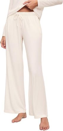 Eberjey Gisele Stretch Modal Pajama Pants in Ivory at Nordstrom, Size X-Small