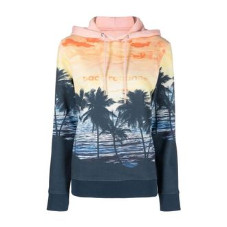 Paco Rabanne Hoodies, female, Multicolor, XS, Casual Multicolour Cotton Sweatshirt