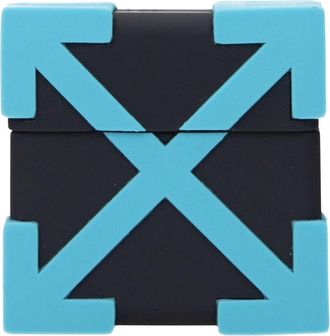 Off-white Idee regalo Airpods pro case Uomo Silicone Blu/Celeste