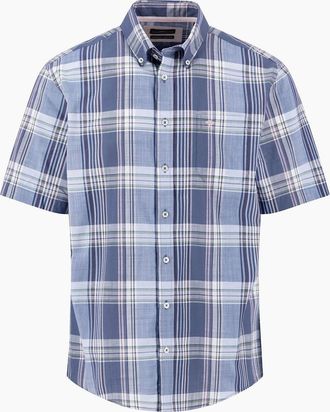 Fynch-Hatton Mens FYNCH-HATTON SHORT SLEEVED SHIRT HORIZON - Size: 42