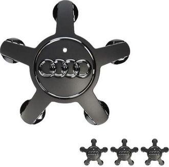OEM Juego De 4 Tapas Centrales Para Ruedas De Audi A3 A4l A5 A6l A7 A8l Q3 Q5 Q7, Accesorios Para Coche, 135 Mm, Negro