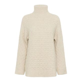 Inwear Turtlenecks, female, Beige, 2XL, Soft Knit Pullover Haze Melange