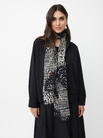 Masai Light Weight Patterned Scarf in Black at Nordstrom