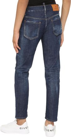Dsquared2 Womens Jennifer Straight-Leg Jeans Denim Cotton