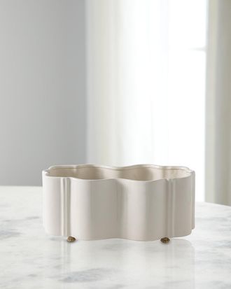 Port 68 Tuscan Celadon Scallop Planter