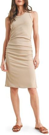 Wishlist Ruched Rib Tank Dress in Taupe at Nordstrom Rack, Size Medium