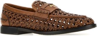 Miu Miu Womens Loafer Brown Calf