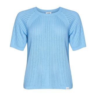 Lind Ronde hals gebreid - Dames - Truien - Blauw - Maat: XL