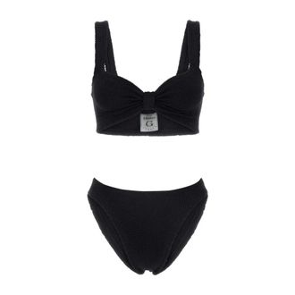 Hunza G Dames, Badkleding, Zwart, Maat: ONE Size Nylon