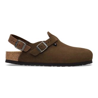 Birkenstock Tokio - Dames - Klompen - Groen - 41 EU - Leer - Schoenen