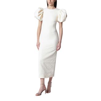 Rotate ROTATE Birger Christensen, Party Dresses, female, White, Size: M Dress