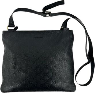 Gucci Pre-owned Leren Schoudertas - Dames - Vintage Schoudertas - Zwart - ONE Size - Leer - Vintage